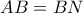 AB = BN