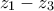 z_{1}-z_{3}