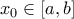 x_{0} \in [a,b ]