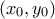 \displaystyle{(x_0,y_0)}