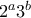 2^a3^b