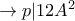 \rightarrow{p|12A^2}