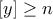 [y]\geq n