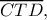 \displaystyle \overline {CTD}, 