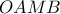 \displaystyle{OAMB}