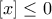[x]\leq 0