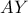 \displaystyle{AY}