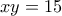 xy=15