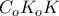 \displaystyle{C_oK_oK}