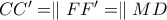CC'=\parallel FF'=\parallel MD