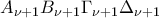 \displaystyle{A_{\nu+1}B_{\nu+1}\Gamma_{\nu+1}\Delta_{\nu+1}}