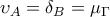 \upsilon_A=\delta_B=\mu_{\Gamma}
