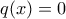 q(x)=0