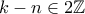 k - n \in 2 \mathbb{Z}