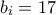 b_i = 17