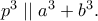 p^3 \mid \mid a^3+b^3.
