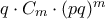 q \cdot C_m \cdot (pq)^m