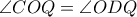 \angle COQ= \angle ODQ