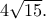 4\sqrt{15}.