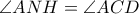 \angle ANH=\angle ACD