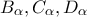 B_{\alpha },C_{\alpha },D_{\alpha }