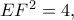 EF^2=4,