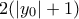 2(|y_0|+1)