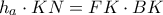 h_a \cdot KN = FK \cdot BK