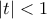 |t|< 1