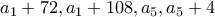 a_1+72,a_1+108,a_5,a_5+4