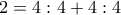 2=4:4+4:4