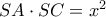 SA\cdot SC=x^2