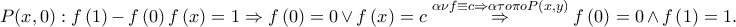 P(x,0):f\left ( 1 \right )-f\left ( 0 \right )f\left ( x \right )=1\Rightarrow f\left ( 0 \right )=0\vee f\left ( x \right )=c\overset{\alpha \nu f\equiv c \Rightarrow \alpha \tau o\pi o P(x,y)}\Rightarrow f\left ( 0 \right )=0\wedge f\left ( 1 \right )=1.