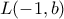 L( - 1,b)