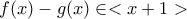 f(x)-g(x) \in <x+1>