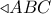  \triangleleft  
 ABC