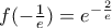 f(-\frac{1}{e})={{e}^{-\frac{2}{e}}}