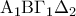 \displaystyle{{\rm A}_1 {\rm B}\Gamma _1 \Delta _2}