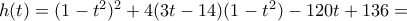 h(t)=(1-t^2)^2+4(3t-14)(1-t^2)-120t+136 =