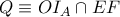 Q \equiv OI_A \cap EF