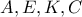 A,E,K,C 