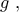 g\,\,,