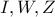 I,W,Z