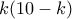 k(10-k)