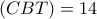 (CBT)=14