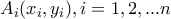 A_{i}(x_{i},y_{i}),i=1,2,...n
