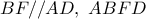 BF // AD,\,\,ABFD