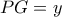 PG=y