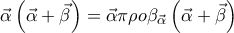 \vec{\alpha }\left( \vec{\alpha }+\vec{\beta } \right)=\vec{\alpha }\pi \rho o{{\beta }_{{\vec{\alpha }}}}\left( \vec{\alpha }+\vec{\beta } \right)