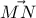 \displaystyle{\vec{MN}}